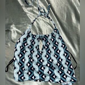 patterned halter top